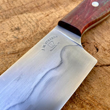 Load image into Gallery viewer, 8&quot; Chef&#39;s Knife with Red Curly Maple
