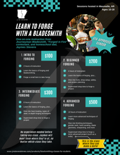 Load image into Gallery viewer, Blacksmithing Classes for Students - EFA Approved

