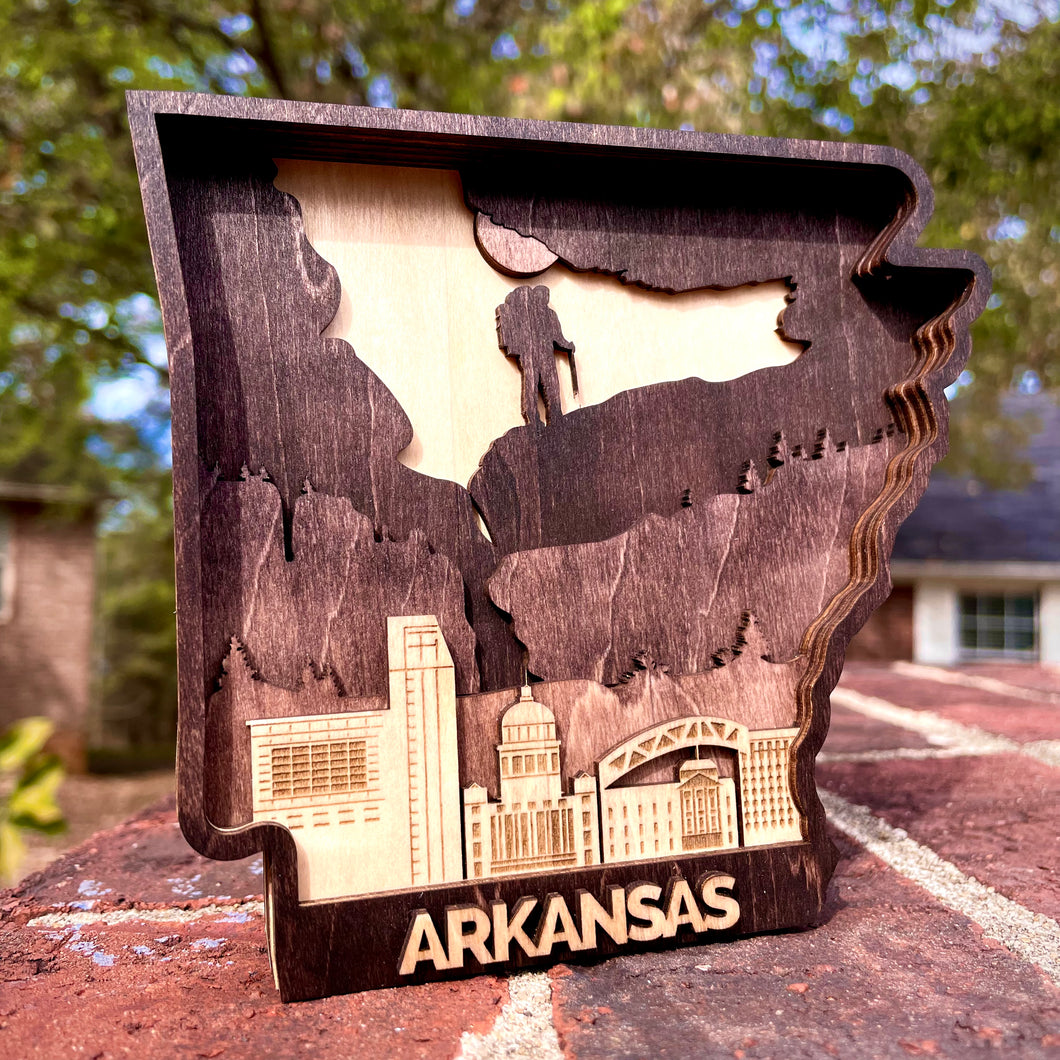Layered Wooden Arkansas