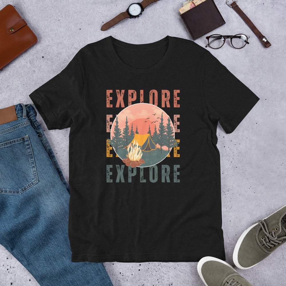 Explore Unisex T-shirt | Camping | Hiking | Adventure | RVing | National Parks