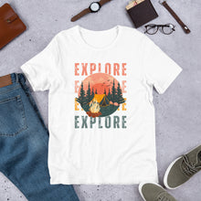 Load image into Gallery viewer, Explore Unisex T-shirt | Camping | Hiking | Adventure | RVing | National Parks
